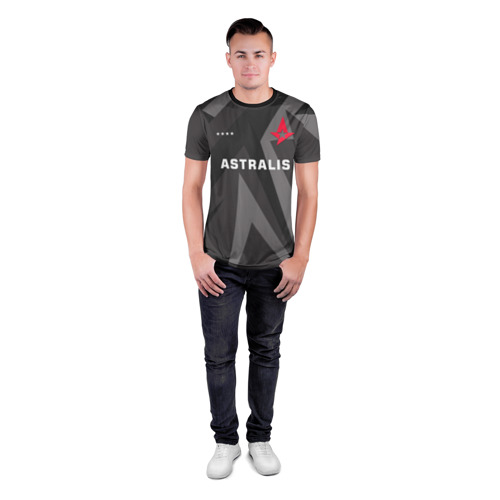 Мужская футболка 3D спортивная с принтом Astralis - Jersey Pro (2021/22, вид сбоку #3