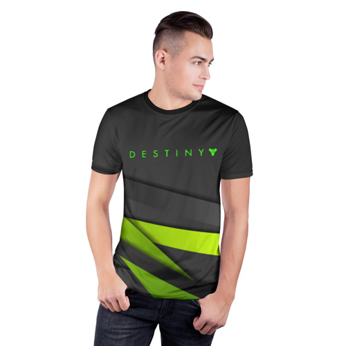 Мужская футболка 3D спортивная с принтом DESTINY / ДЕСТИНИ, фото на моделе #1