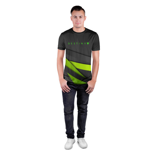Мужская футболка 3D спортивная с принтом DESTINY / ДЕСТИНИ, вид сбоку #3