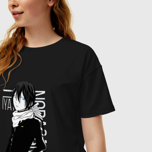 Женская футболка oversize с принтом Ябоку из манги БЕЗДОМНЫЙ БОГ, фото на моделе #1