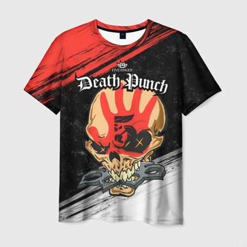 Мужская 3D футболка с принтом Five Finger Death Punch [7], вид спереди #2