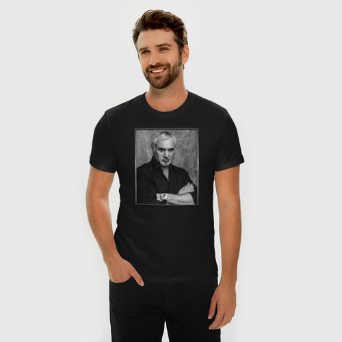 Мужская футболка премиум с принтом Валерий Меладзе, фото на моделе #1