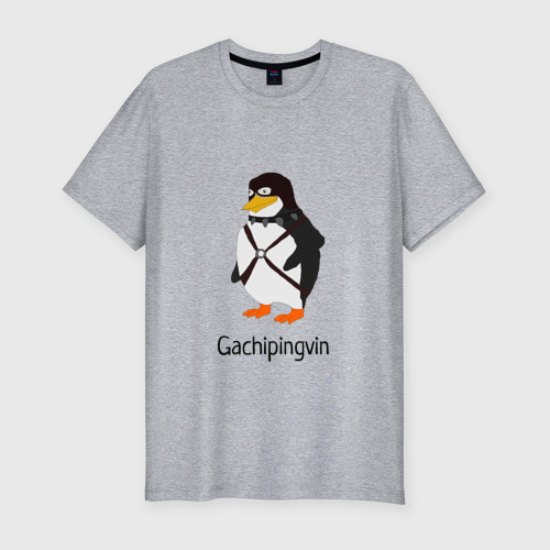 Мужская футболка премиум с принтом Gachipingvin | Гачипингвин |, вид спереди #2