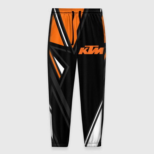 Мужские брюки 3D с принтом KTM | КТМ, вид спереди #2