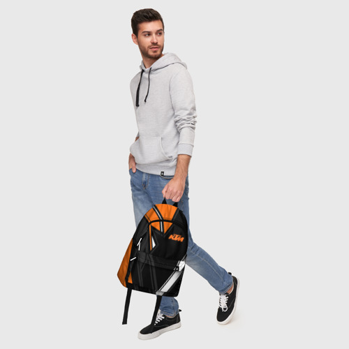 Рюкзак 3D с принтом KTM | КТМ, фото #5