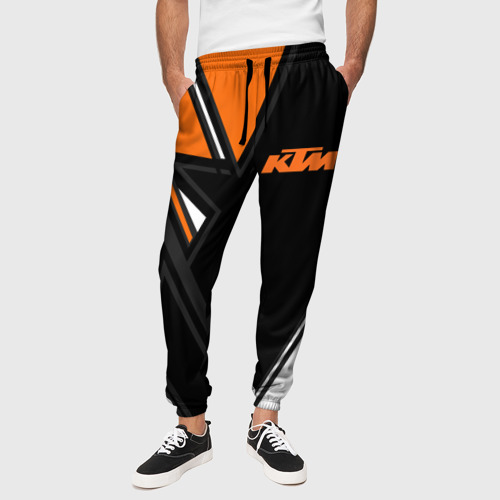 Мужские брюки 3D с принтом KTM | КТМ, вид сбоку #3