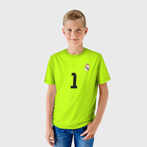 Детская 3D футболка с принтом Iker Casillas, фото на моделе #1