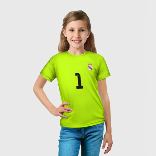 Детская 3D футболка с принтом Iker Casillas, вид сбоку #3