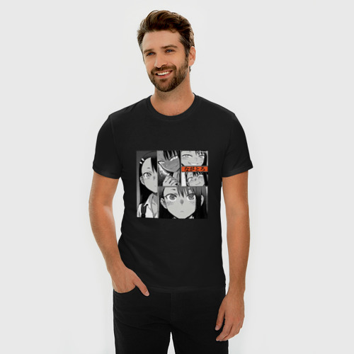 Мужская футболка премиум с принтом Фрейм Манги Нагаторо, фото на моделе #1