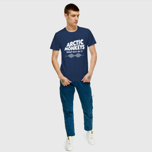 Мужская футболка с принтом Arctic Monkeys, группа, вид сбоку #3