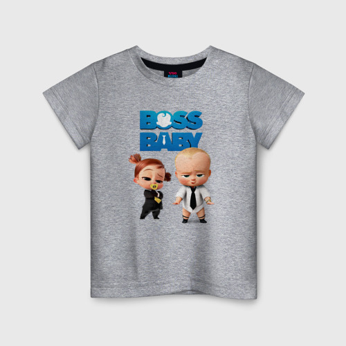 Детская футболка с принтом Бос Молокосос 2, вид спереди #2