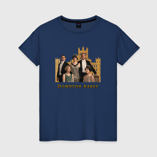 Женская футболка с принтом Downton Abbey Аббатство Даунтон, вид спереди #2
