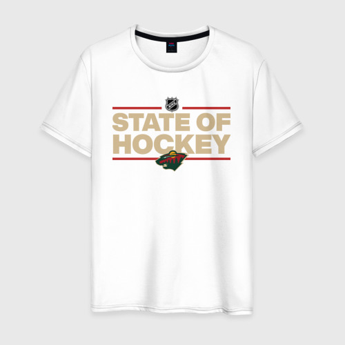 Мужская футболка с принтом Minnesota Wild NHL | Миннесота Уайлд НХЛ, вид спереди #2