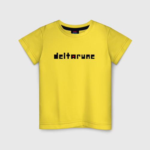 Детская футболка с принтом Deltarune Logo, вид спереди #2