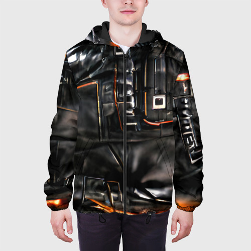 Мужская куртка 3D с принтом Стиль терминатора, вид сбоку #3