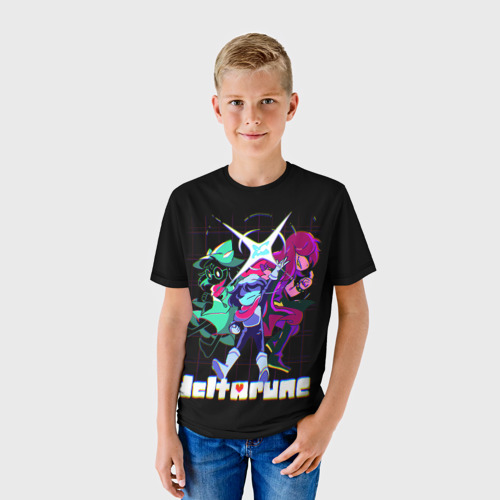 Детская 3D футболка с принтом Deltarune / Руна Дельта, фото на моделе #1