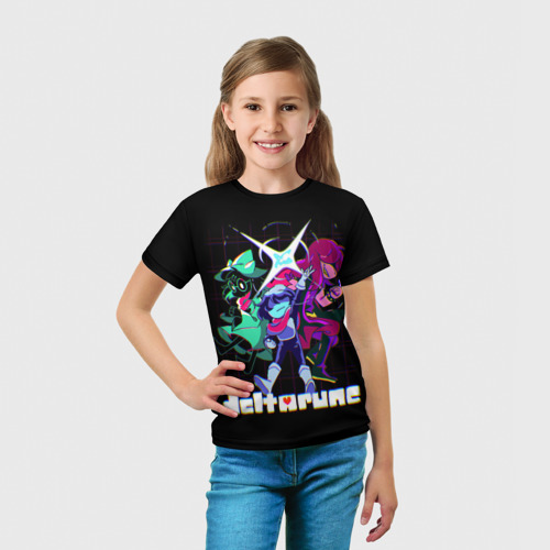 Детская 3D футболка с принтом Deltarune / Руна Дельта, вид сбоку #3