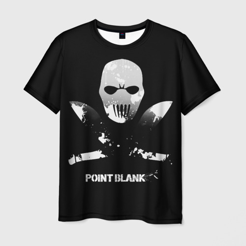 Мужская 3D футболка с принтом Point Blank Free Rebels, вид спереди #2