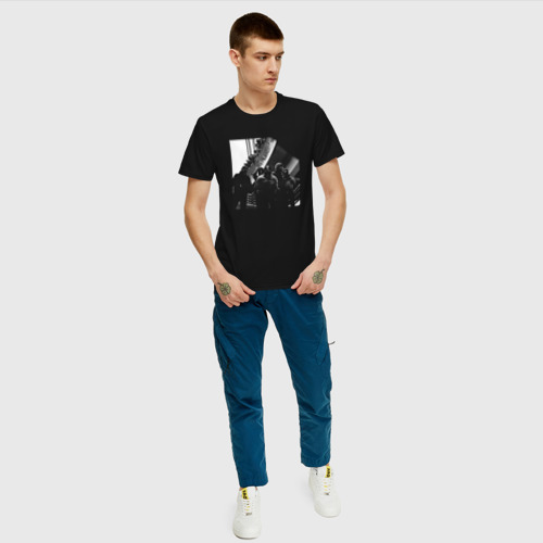 Мужская футболка с принтом OBLADAET SLEEPKNOT, вид сбоку #3