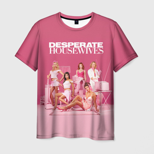 Мужская 3D футболка с принтом Desperate Housewives сериал, вид спереди #2