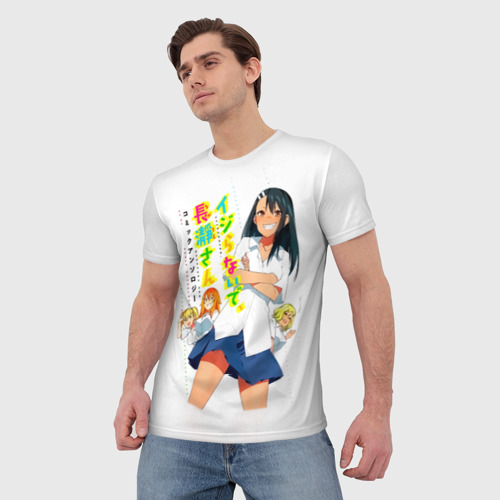 Мужская 3D футболка с принтом Хаясэ, Гамо-чан, Йоши и Сакура | Не издевайся надо мной, Нагаторо, фото на моделе #1
