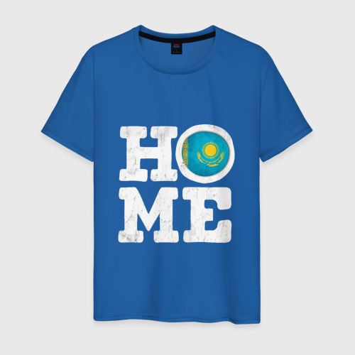 Мужская футболка с принтом Дом - Казахстан, вид спереди #2