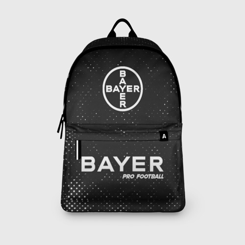 Рюкзак 3D с принтом BAYER | Pro Football / Гранж, вид сбоку #3