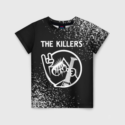 Детская 3D футболка с принтом The Killers - КОТ - Краска, вид спереди #2
