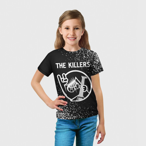Детская 3D футболка с принтом The Killers - КОТ - Краска, вид сбоку #3