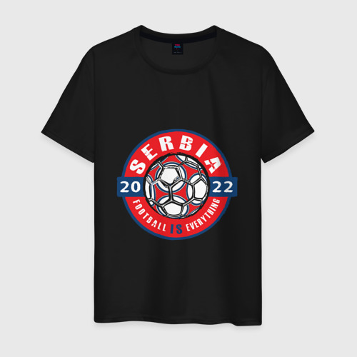 Мужская футболка с принтом Serbia 2022, вид спереди #2