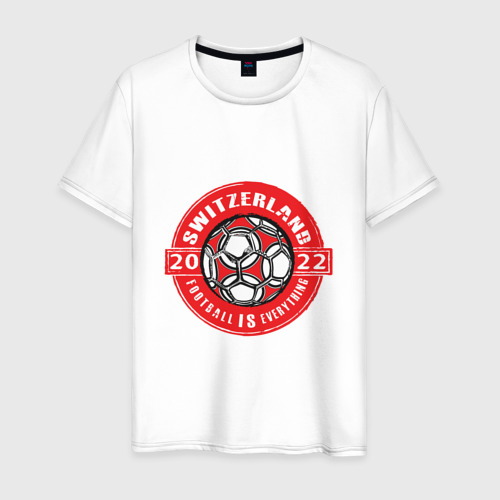 Мужская футболка с принтом Switzerland 2022, вид спереди #2