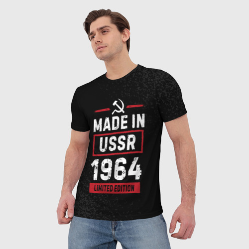 Мужская 3D футболка с принтом Made In USSR 1964 / Limited Edition, фото на моделе #1