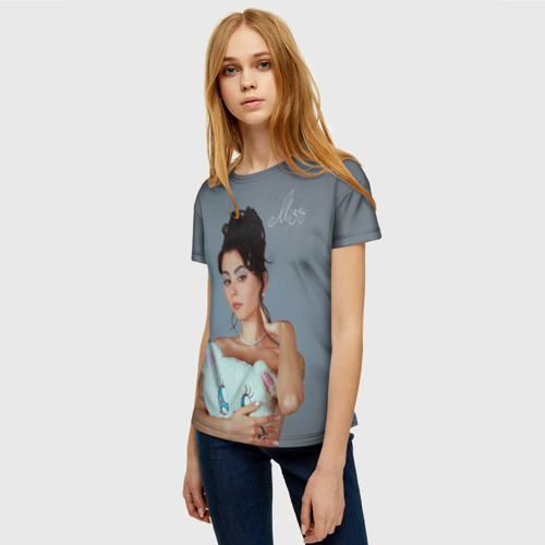 Женская 3D футболка с принтом ДОРА - MISS, фото на моделе #1