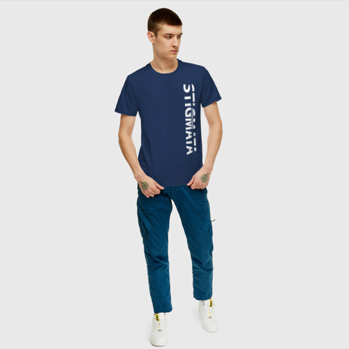 Мужская футболка с принтом Stigmata ПРОТИВ ПРАВИЛ, вид сбоку #3