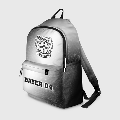 Рюкзак 3D с принтом Bayer 04 sport на светлом фоне: символ, надпись, вид спереди #2