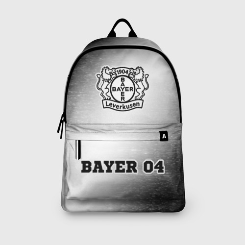 Рюкзак 3D с принтом Bayer 04 sport на светлом фоне: символ, надпись, вид сбоку #3